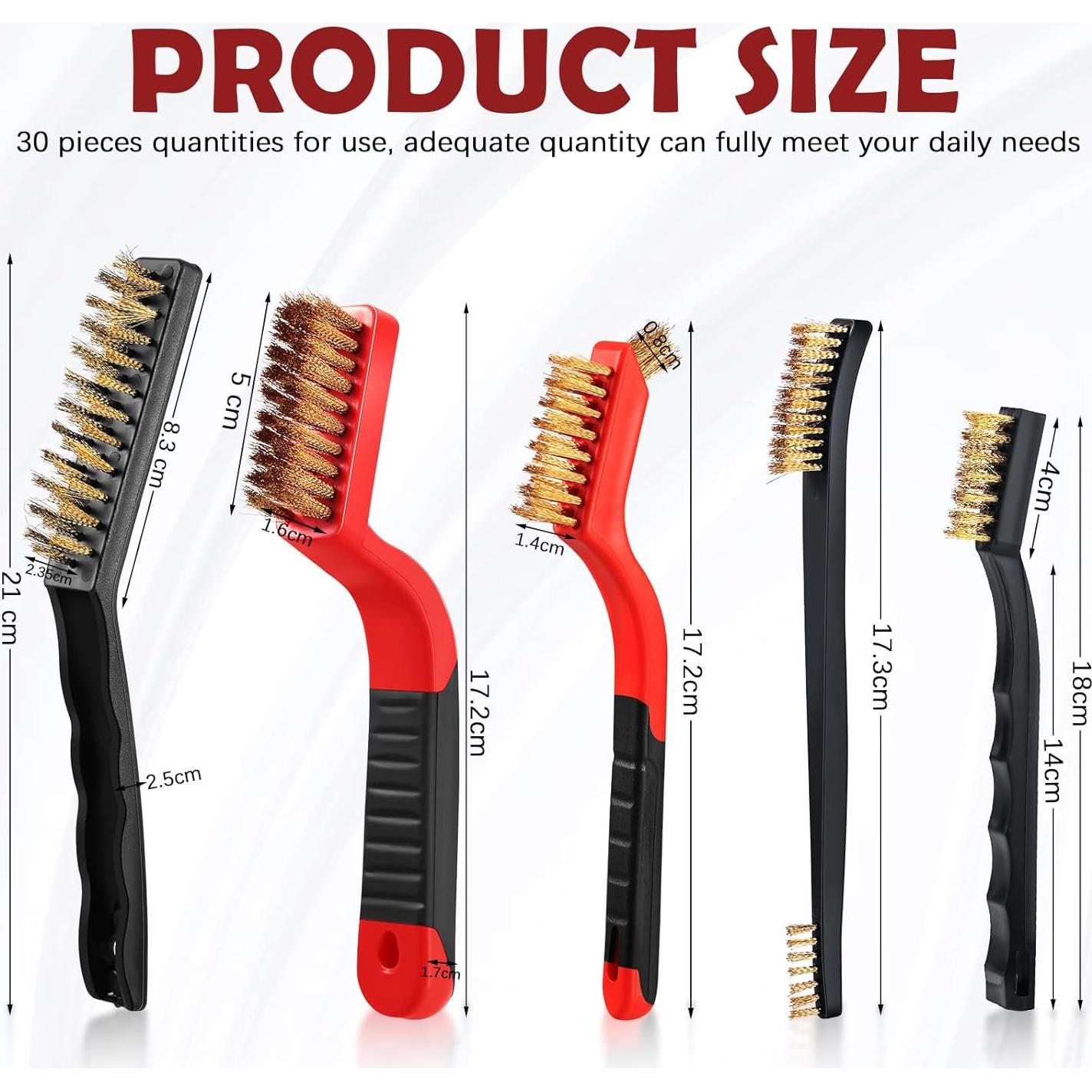 Juego de 30 cepillos de limpieza Sumind nylon acero