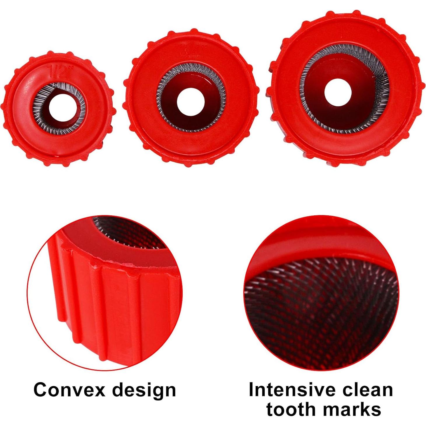 Juego de 6 cepillos de perforación BUXIMN para taladro