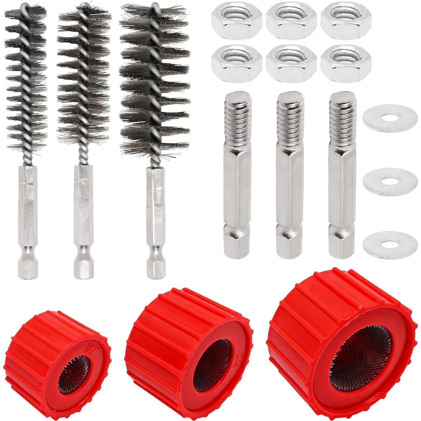 Juego de 6 cepillos de perforación BUXIMN para taladro