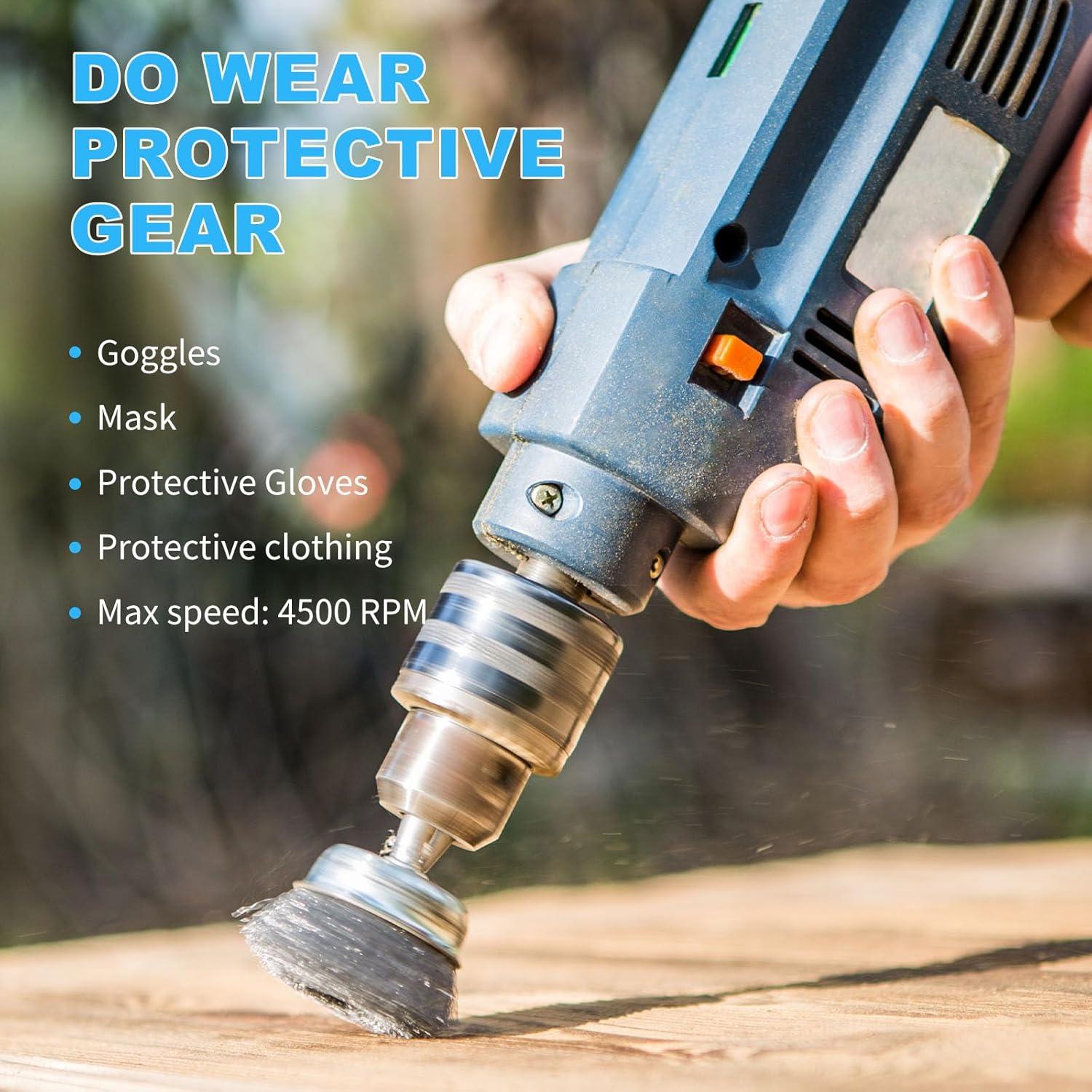 Rocaris Paquete de 10 Cepillos de Copa de Alambre 2"