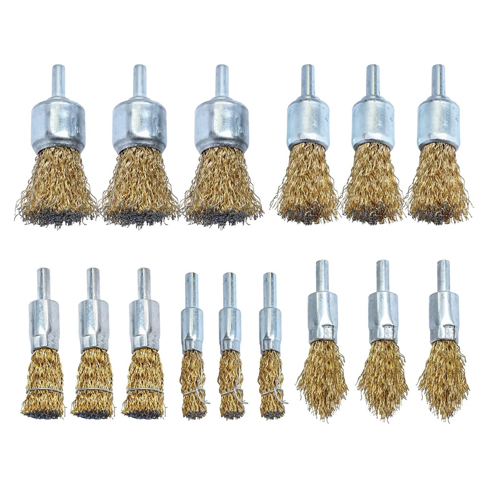 Juego de 15 Cepillos de Alambre Hiqalty 6mm para Taladro