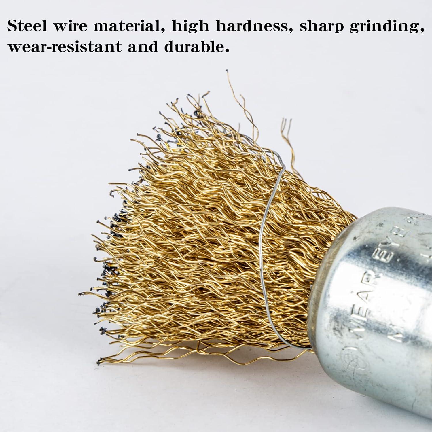 Juego de 15 Cepillos de Alambre Hiqalty 6mm para Taladro