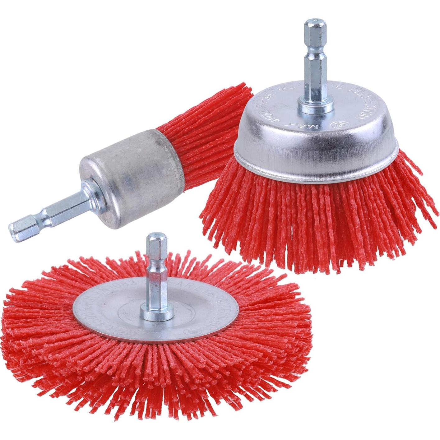 Juego de Cepillos Abrasivos de Nylon Rocaris 9 Piezas