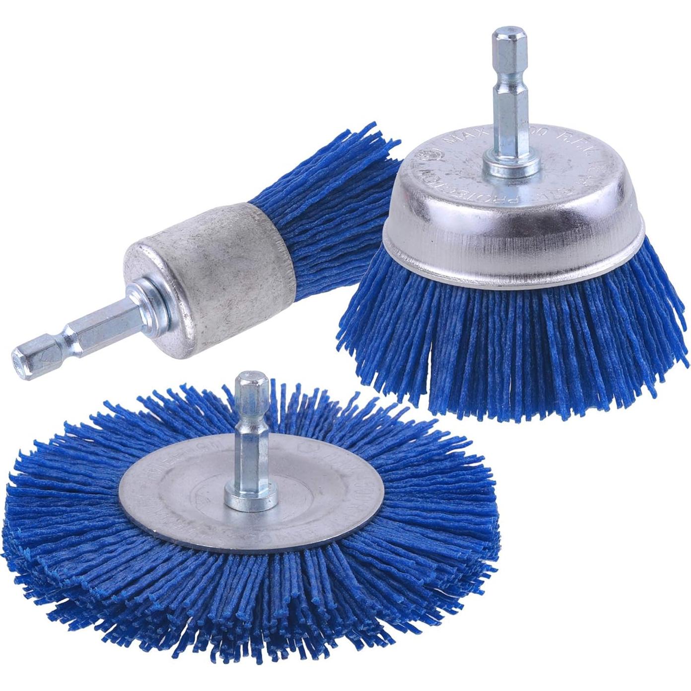 Juego de Cepillos Abrasivos de Nylon Rocaris 9 Piezas