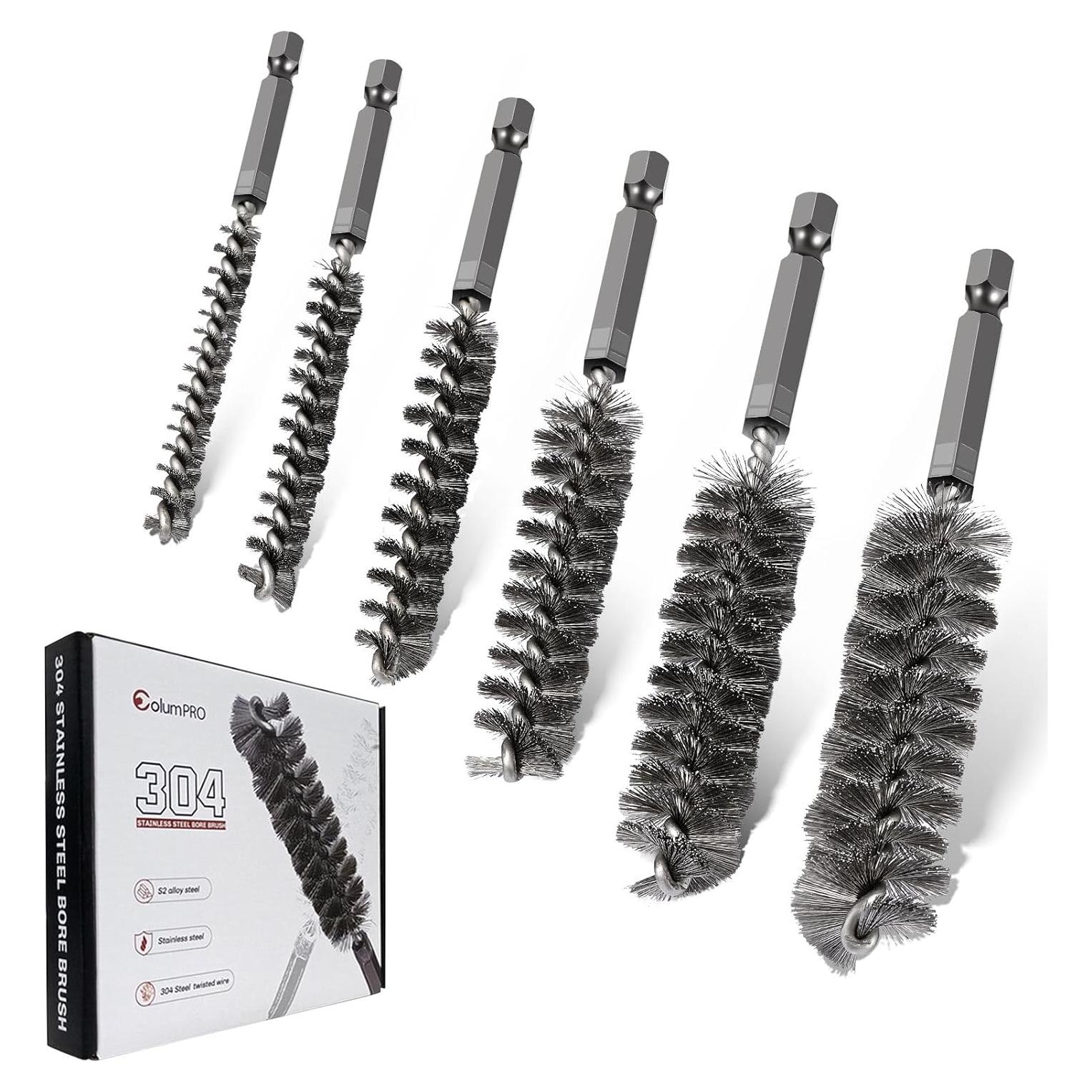Juego de 6 Cepillos de Agujero Acero Inoxidable ColumPRO