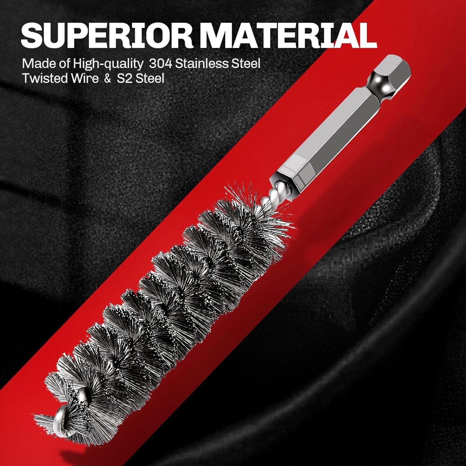 Juego de 6 Cepillos de Agujero Acero Inoxidable ColumPRO