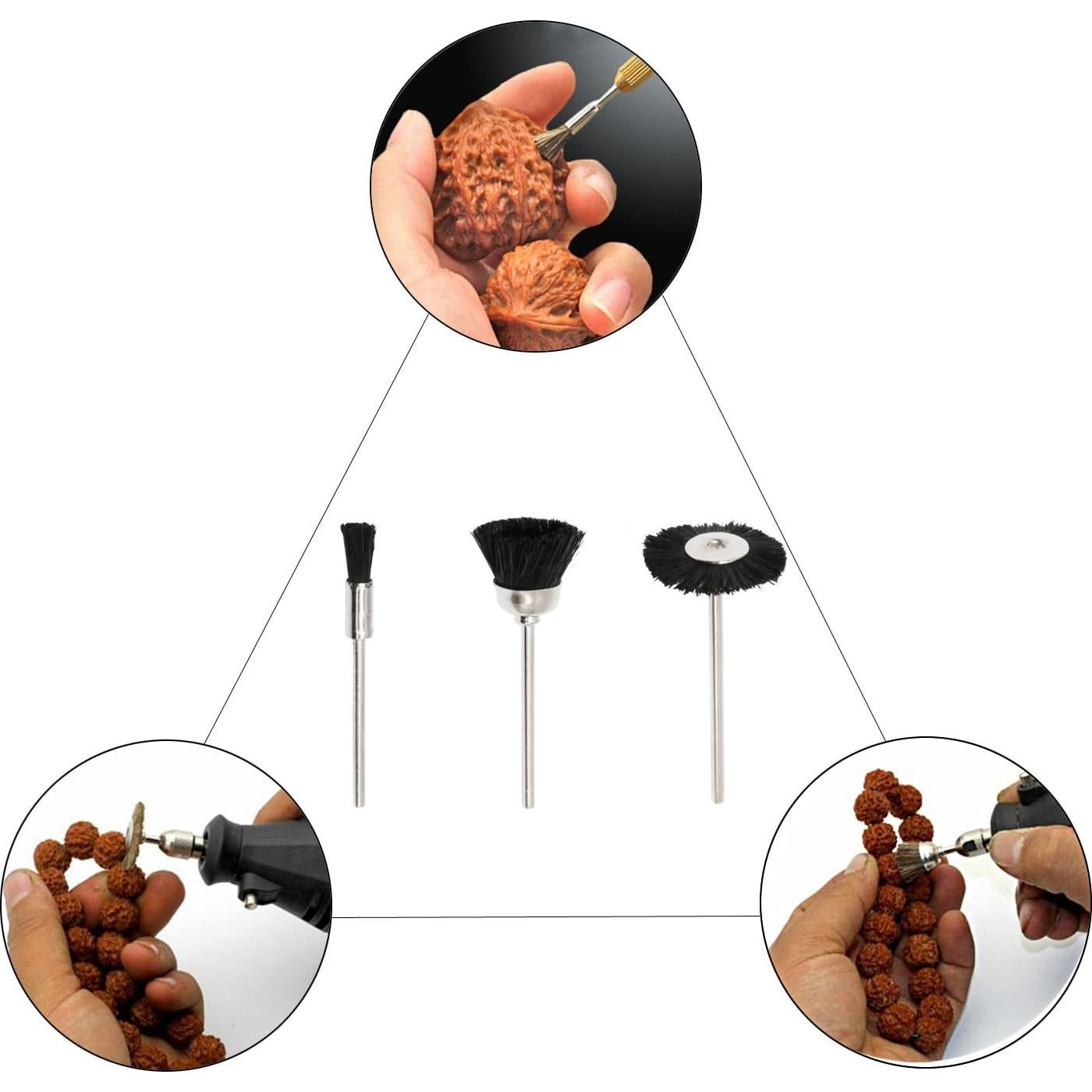 Juego de cepillos de alambre NIUPIKA 30 piezas 2.35mm