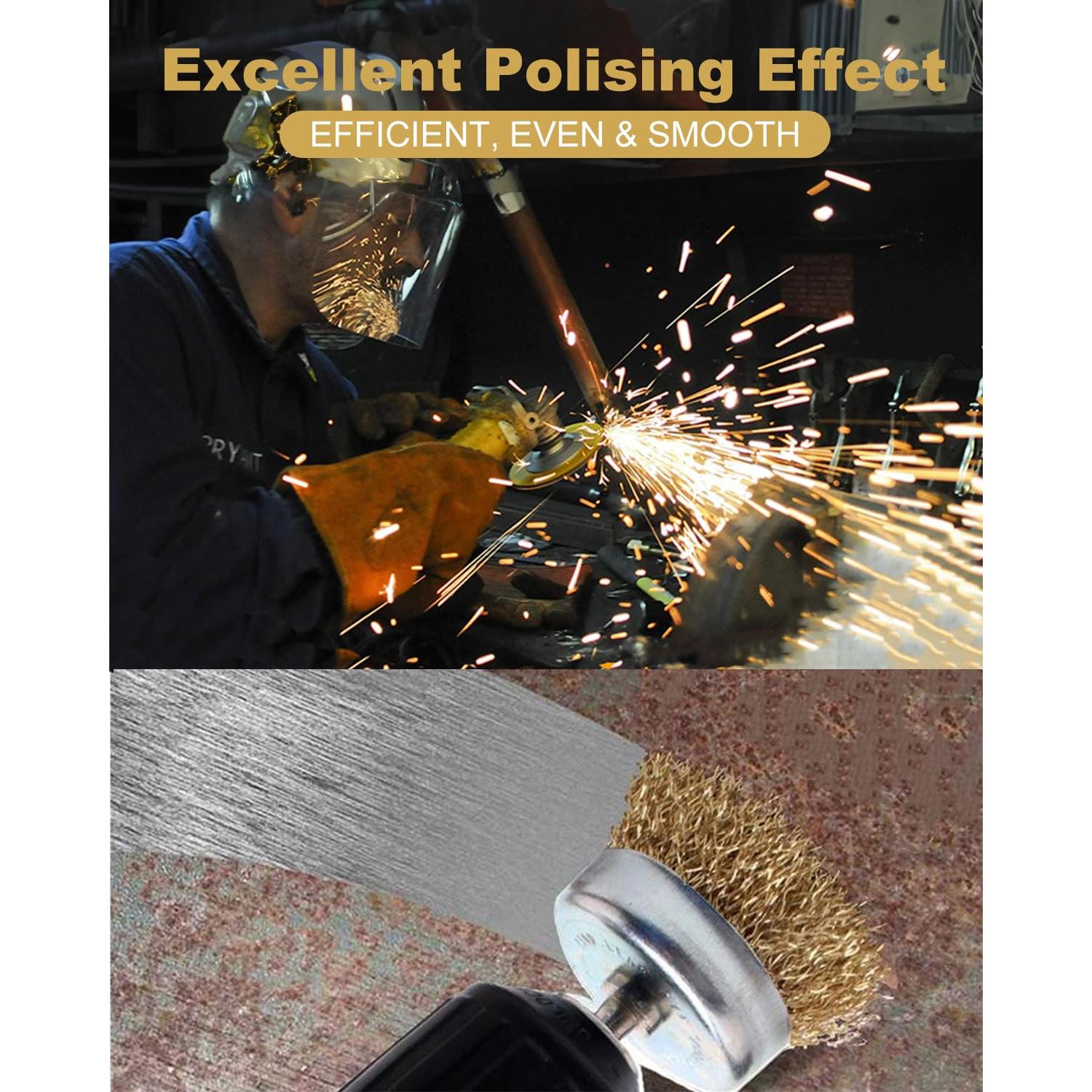 Juego de Cepillos de Alambre WENHUALI 7 Piezas 0,64 cm