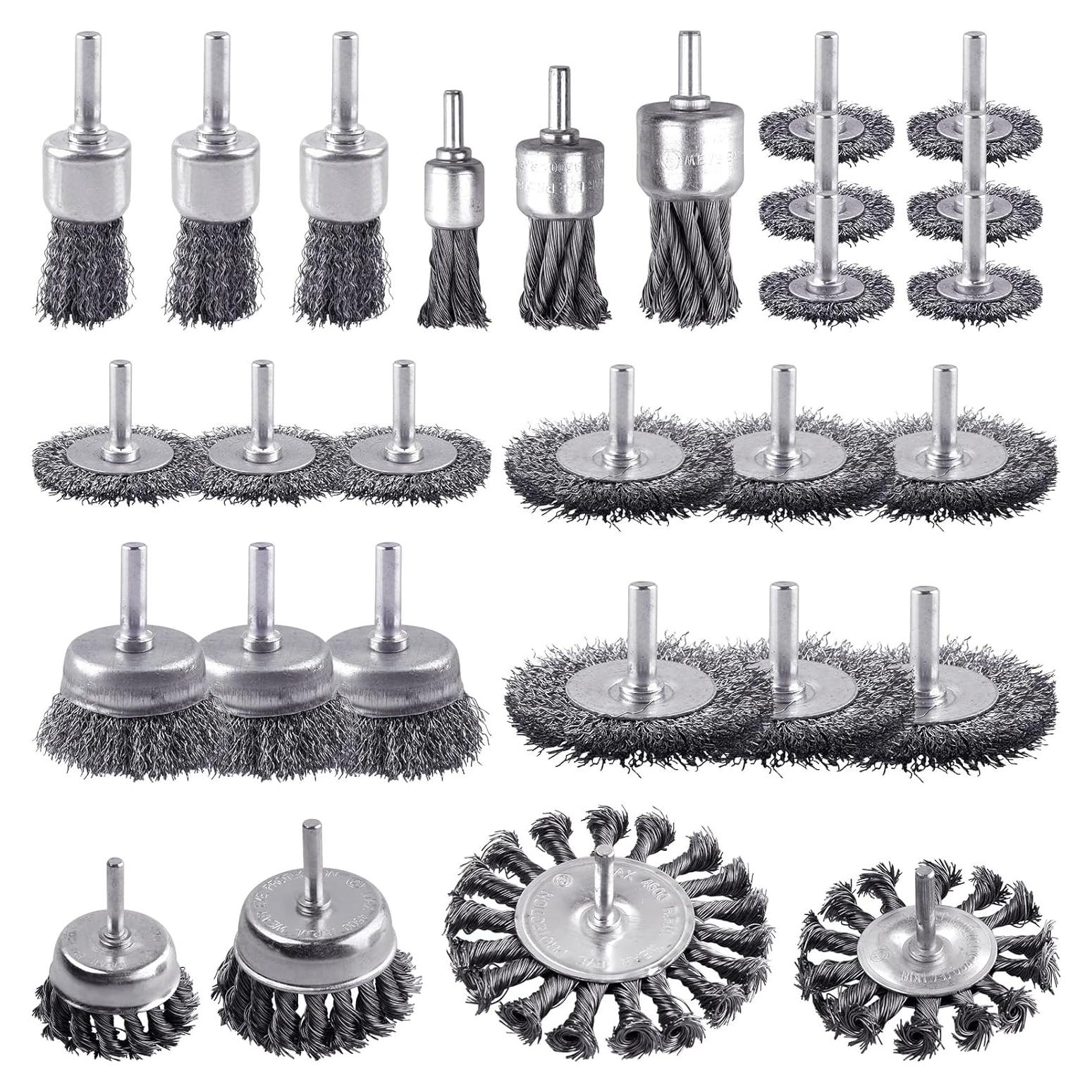 Juego de Cepillos de Alambre Rocaris 28 Piezas para Taladro