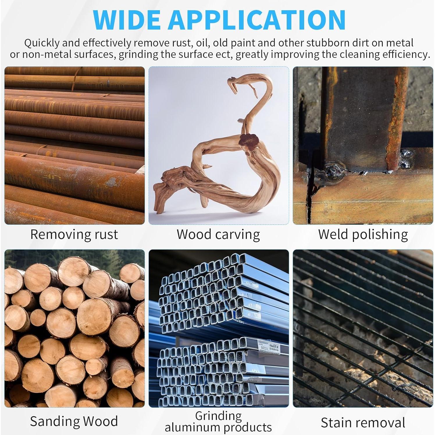 Juego de Cepillos de Alambre Rocaris 28 Piezas para Taladro