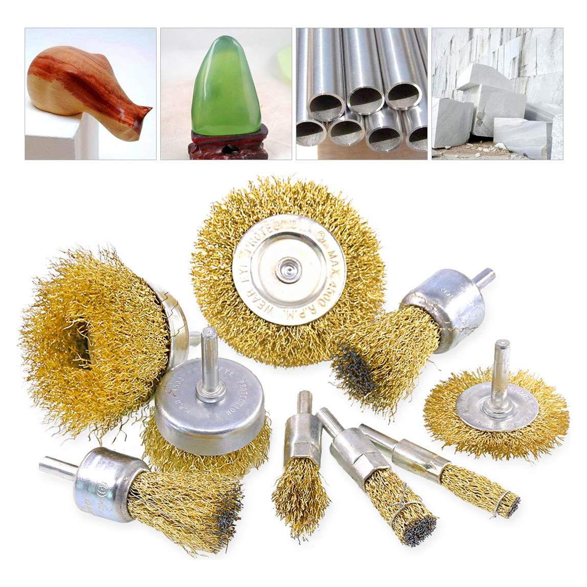 Conjunto de Cepillos de Alambre Rustark 9 Piezas 75-10 mm