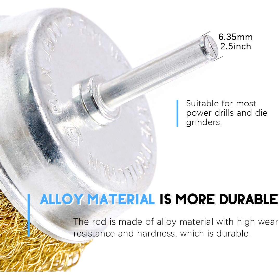 Conjunto de Cepillos de Alambre Rustark 9 Piezas 75-10 mm