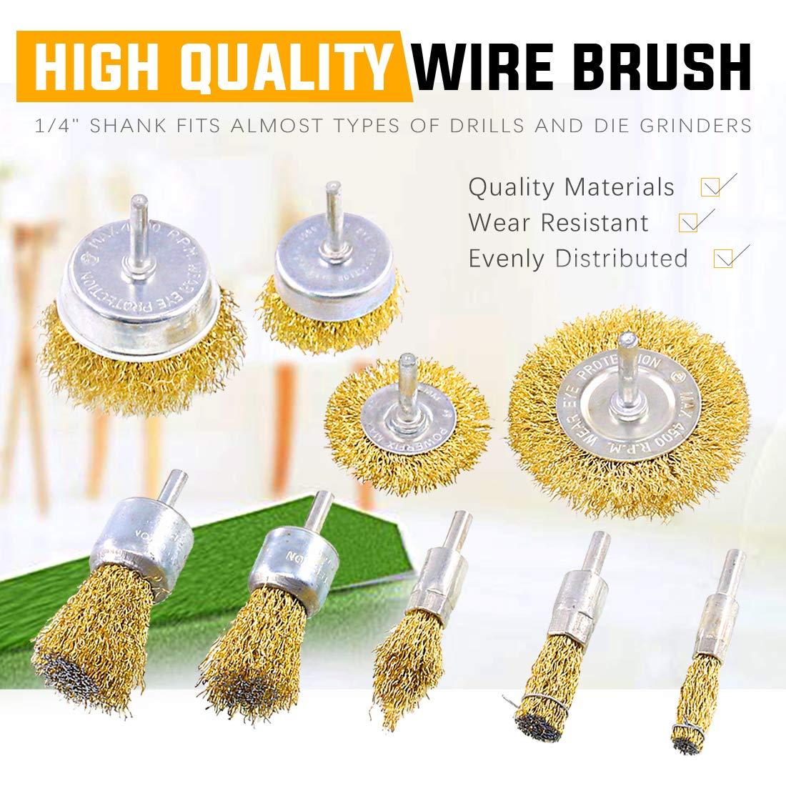 Conjunto de Cepillos de Alambre Rustark 9 Piezas 75-10 mm