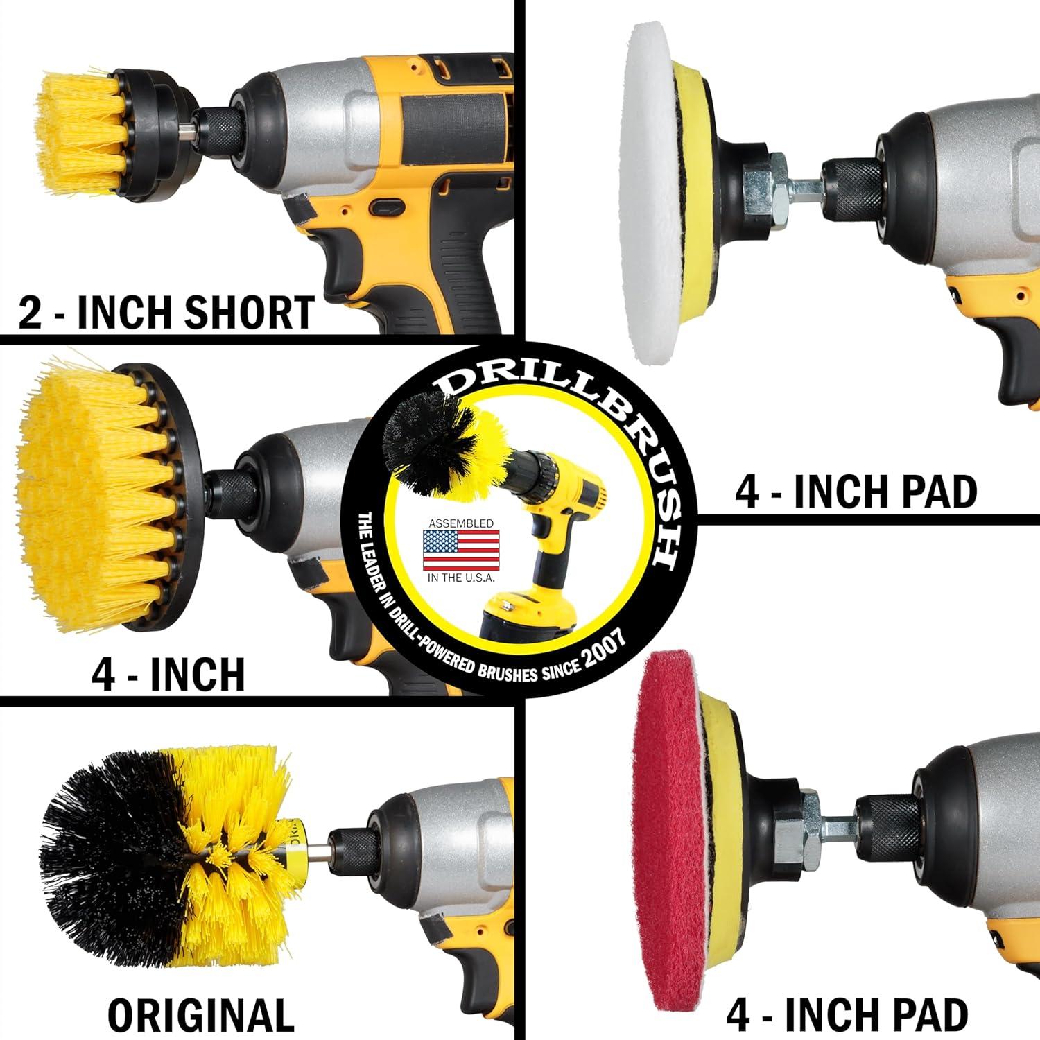 Kit de Limpieza Multifuncional Drillbrush 7 Piezas Nylon