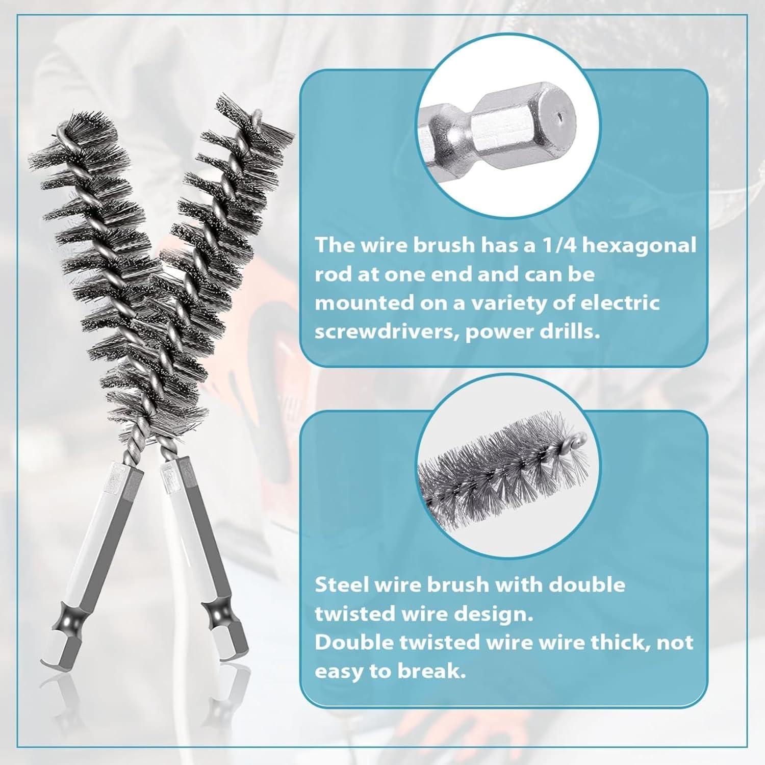 Juego de cepillos de limpieza 14 piezas Farady acero inoxidable