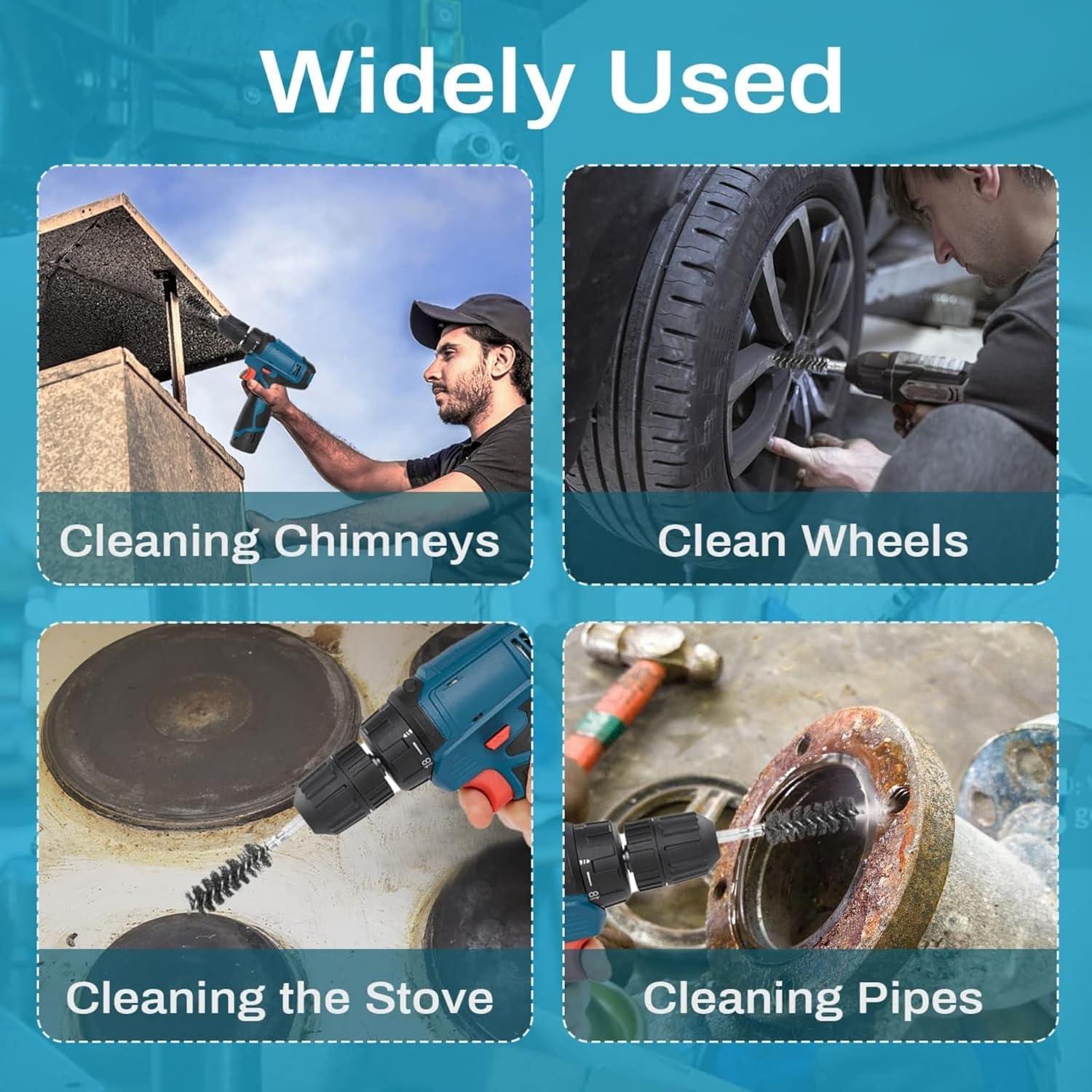 Juego de cepillos de limpieza 14 piezas Farady acero inoxidable