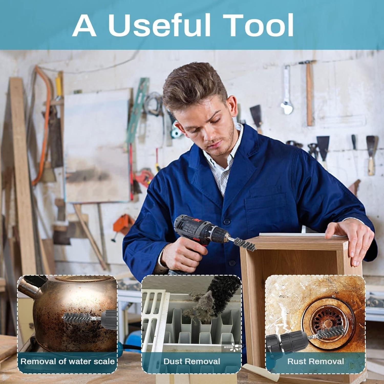 Juego de cepillos de limpieza 14 piezas Farady acero inoxidable