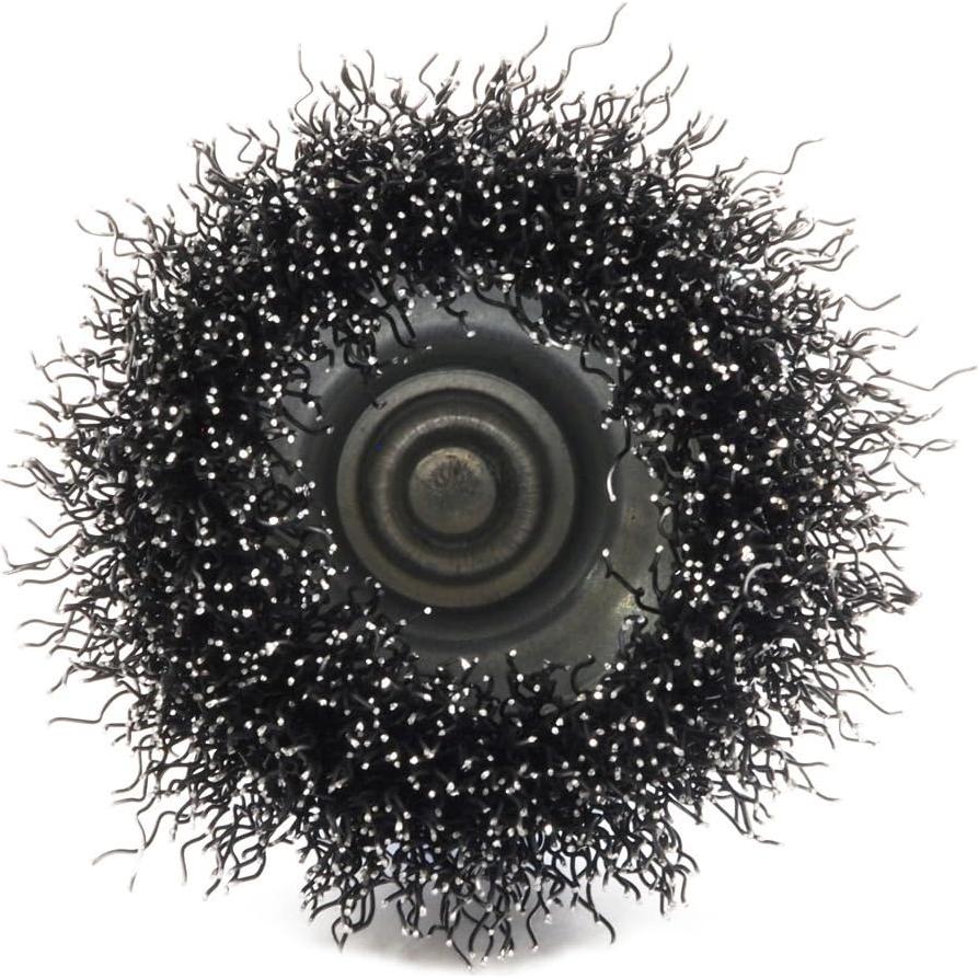 Cepillo de copa de alambre Forney 72729 50.8mm crimpado grueso