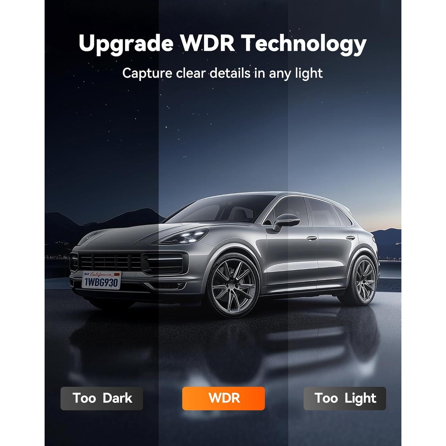 Cámara de Espejo Retrovisor WOLFBOX G930 4K 10" con WiFi y GPS