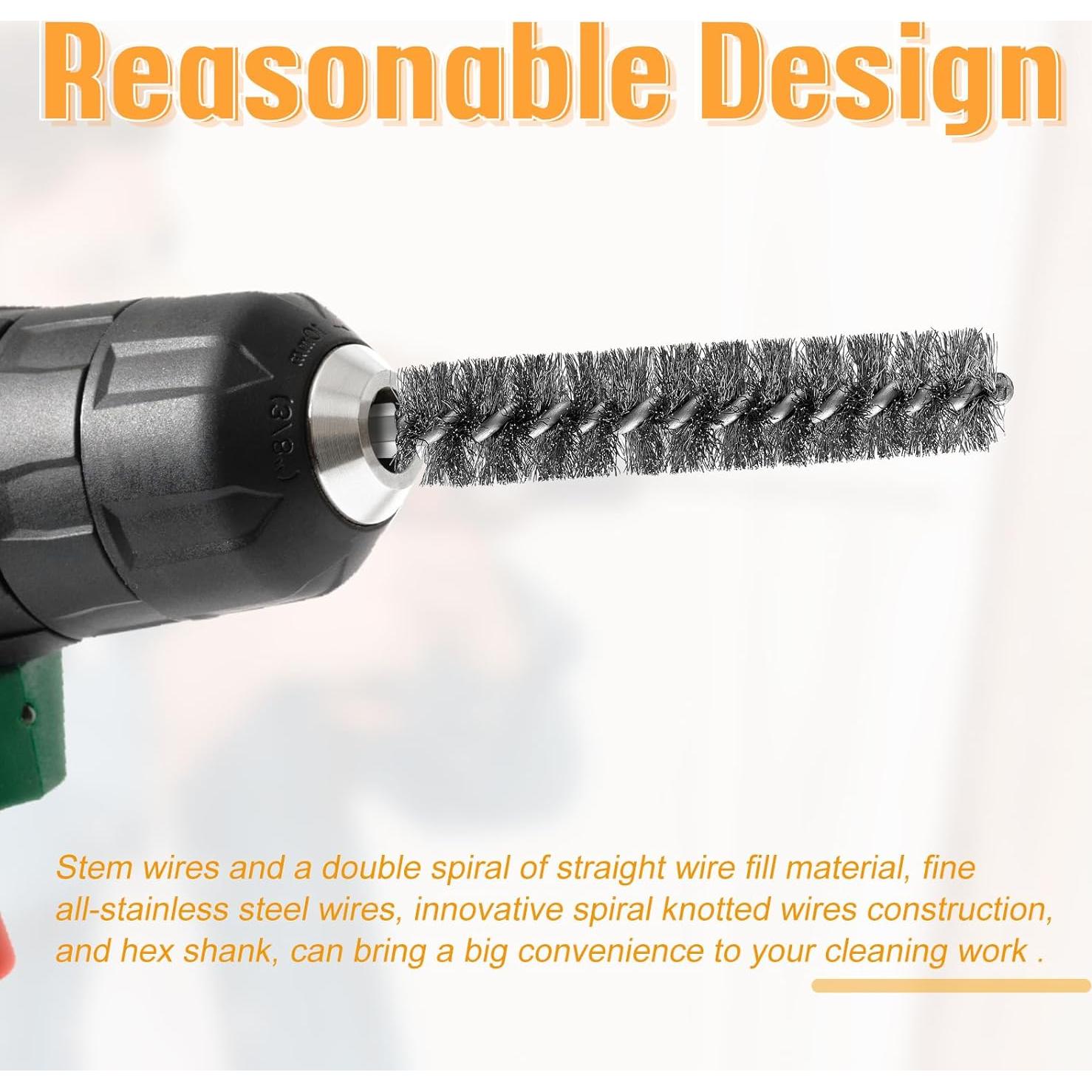 Cepillo de Alambre Geiserailie para Taladro Eléctrico 20 Pzas