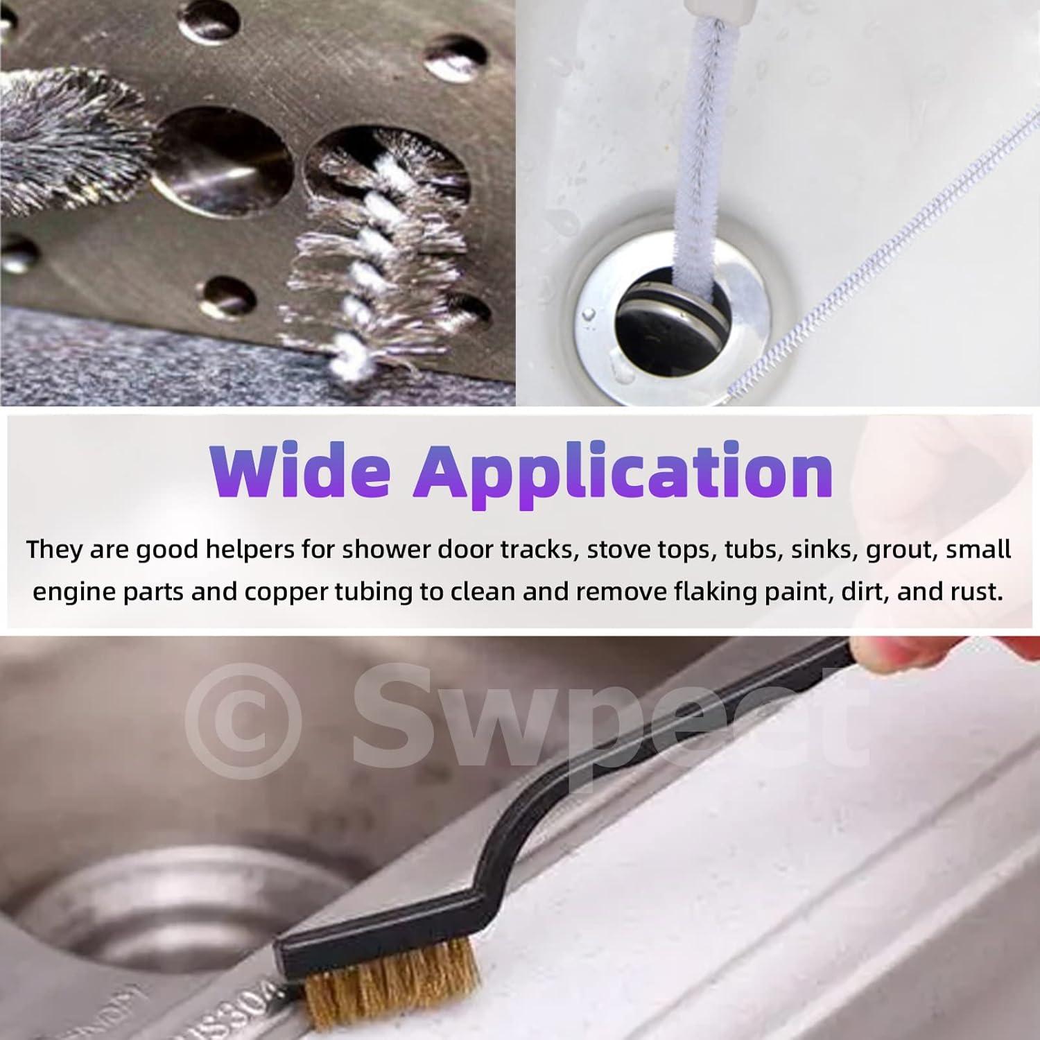 Kit de Cepillos de Alambre Swpeet 24 Piezas 3 Materiales