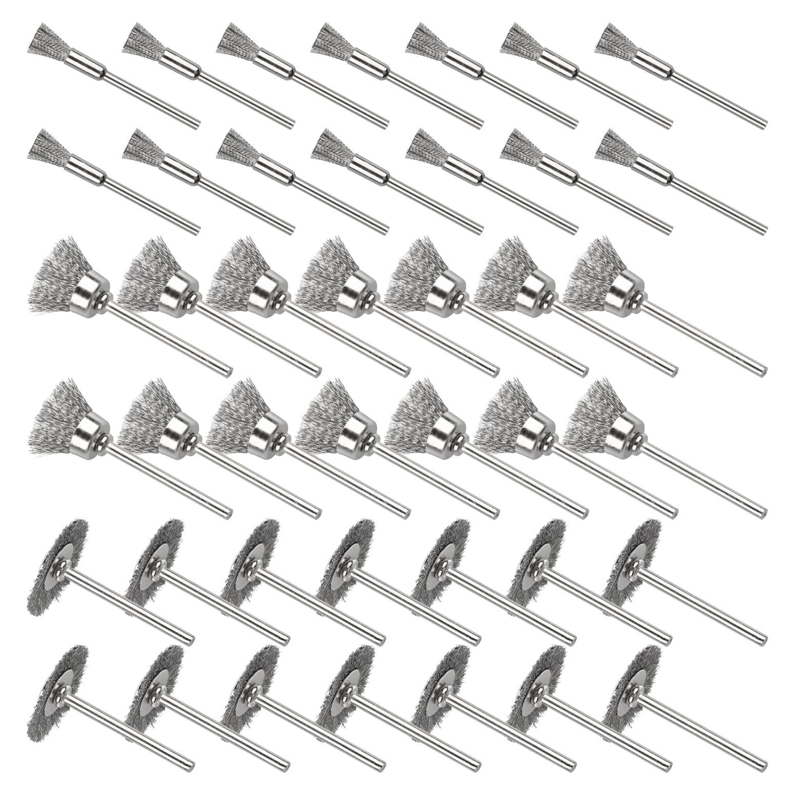 Juego de Cepillos de Alambre 42 Piezas Mixiflor 1/8"