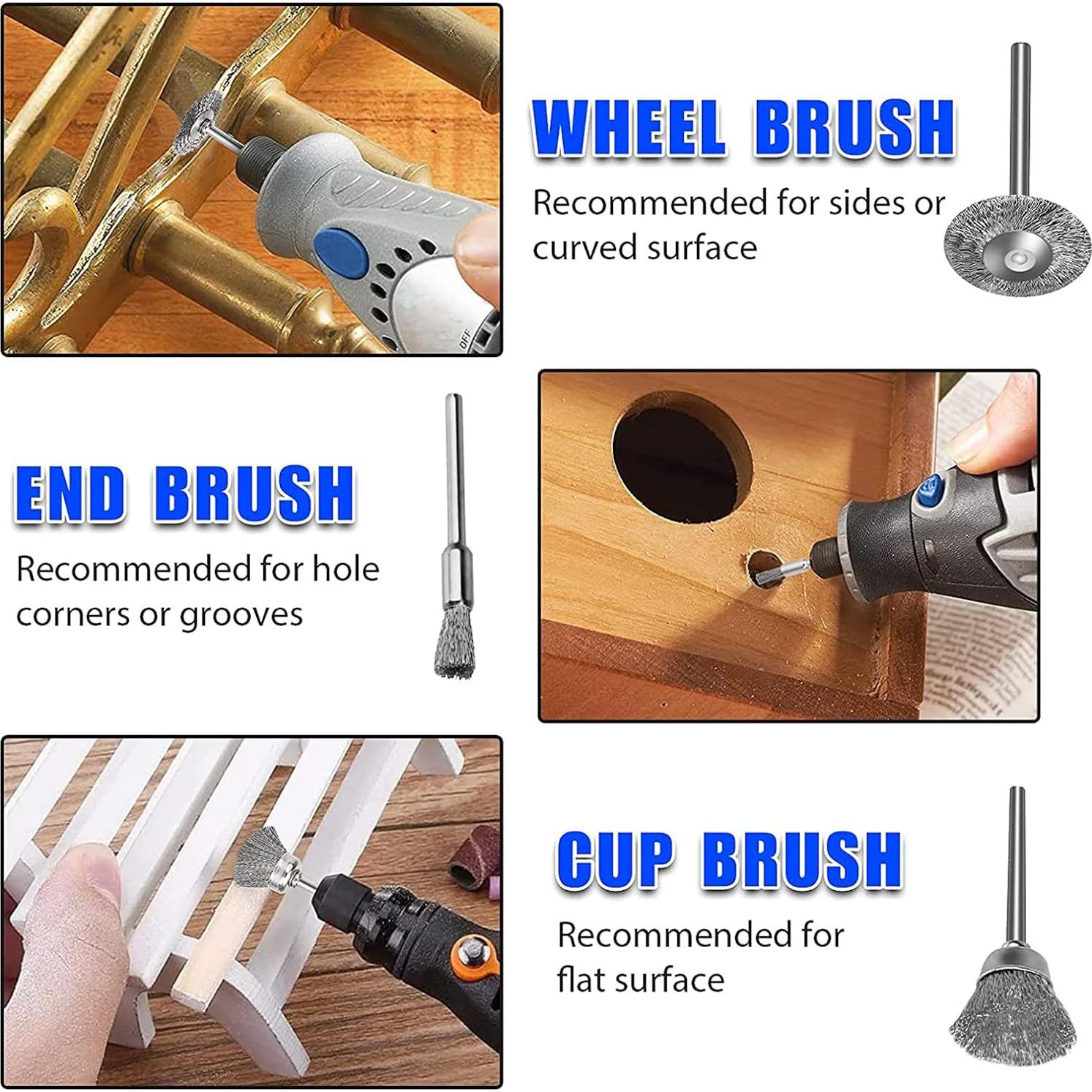 Juego de Cepillos de Alambre 42 Piezas Mixiflor 1/8"