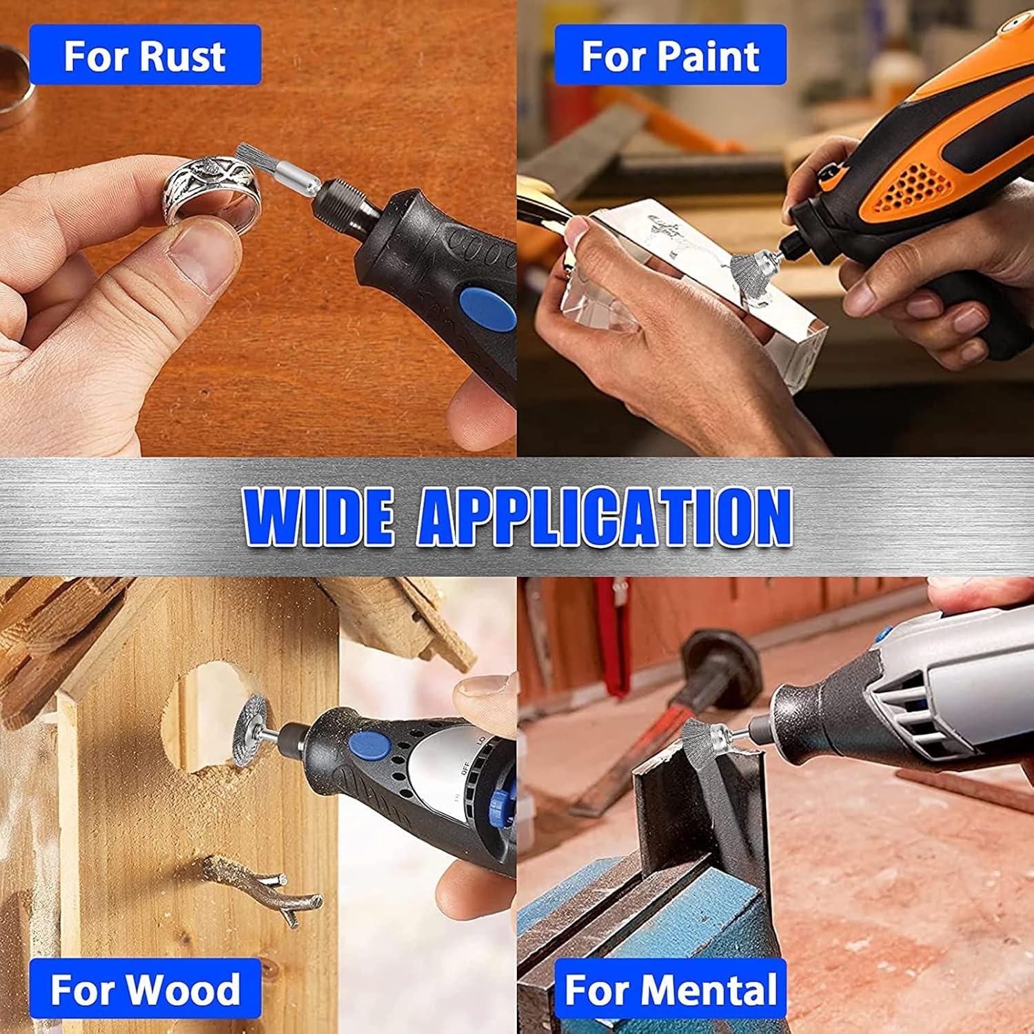 Juego de Cepillos de Alambre 42 Piezas Mixiflor 1/8"