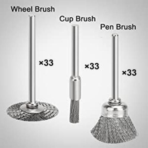 Juego de Cepillos de Alambre 42 Piezas Mixiflor 1/8"