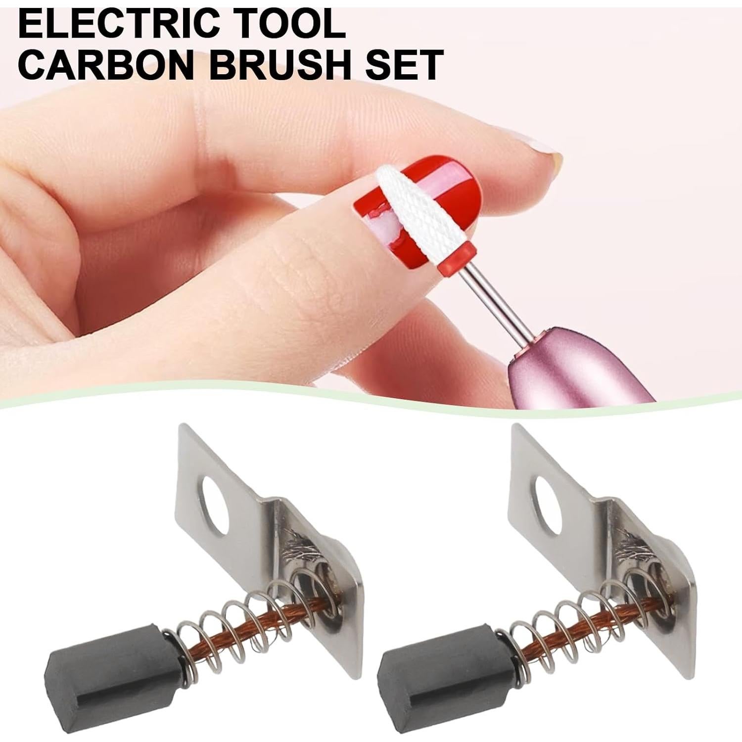 Juego de 2 Pares de Cepillos de Carbón PKE-650A para Taladro