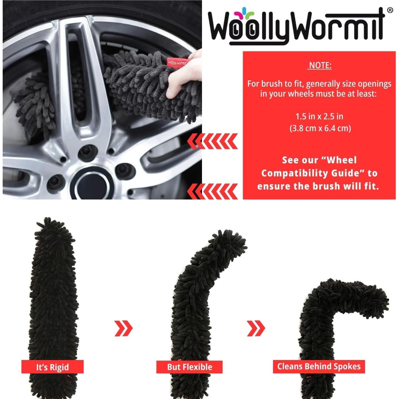 Kit de Cepillo de Limpieza de Ruedas WoollyWormit 33.6 cm