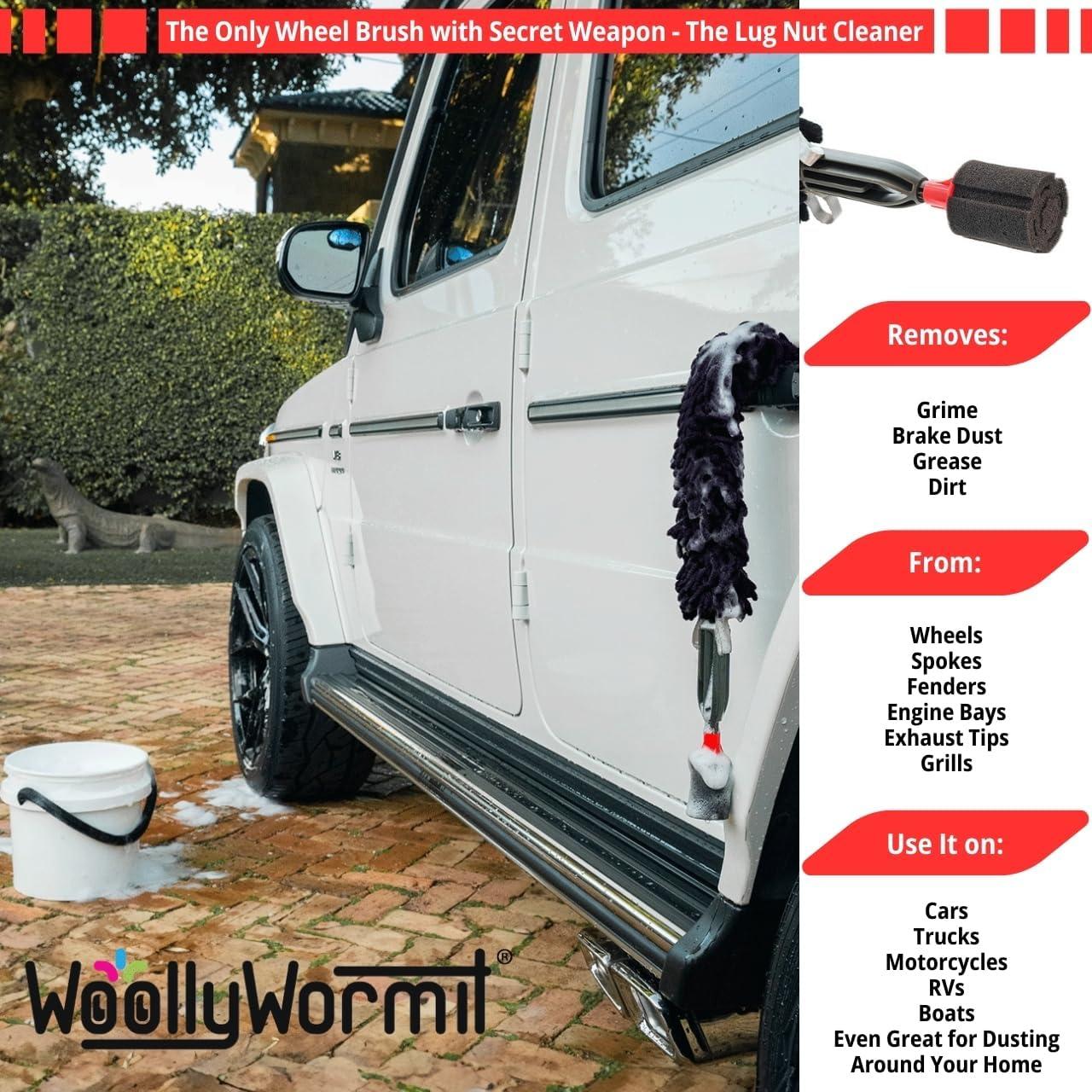 Kit de Cepillo de Limpieza de Ruedas WoollyWormit 33.6 cm