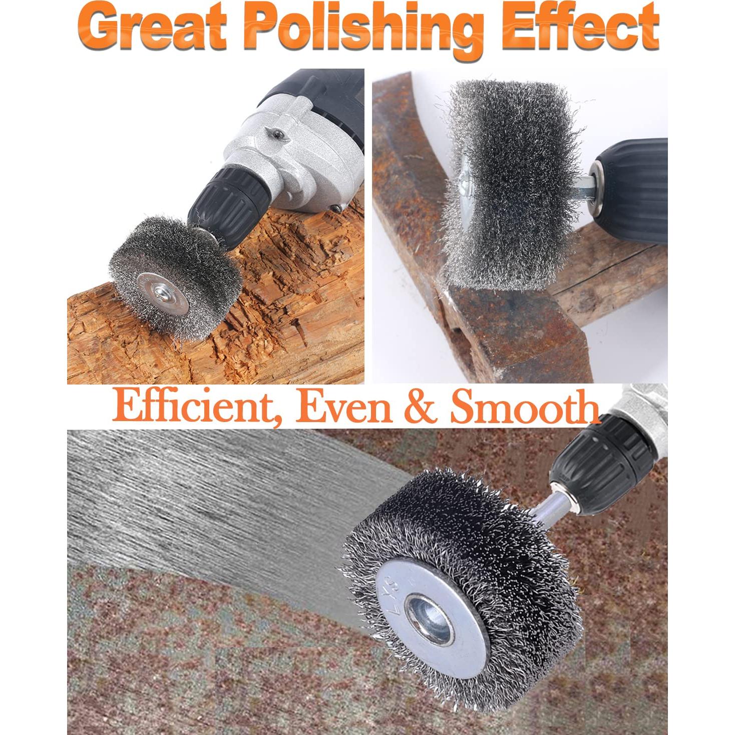 Rocaris Cepillo de Alambre para Taladro 2 Pulgadas 2 Pzs