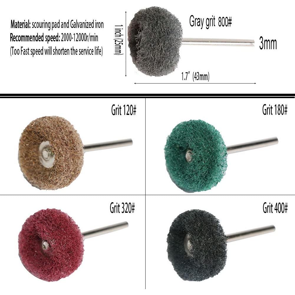 Juego de 69 Piezas Ruedas Abrasivas Yutnqin para Pulido
