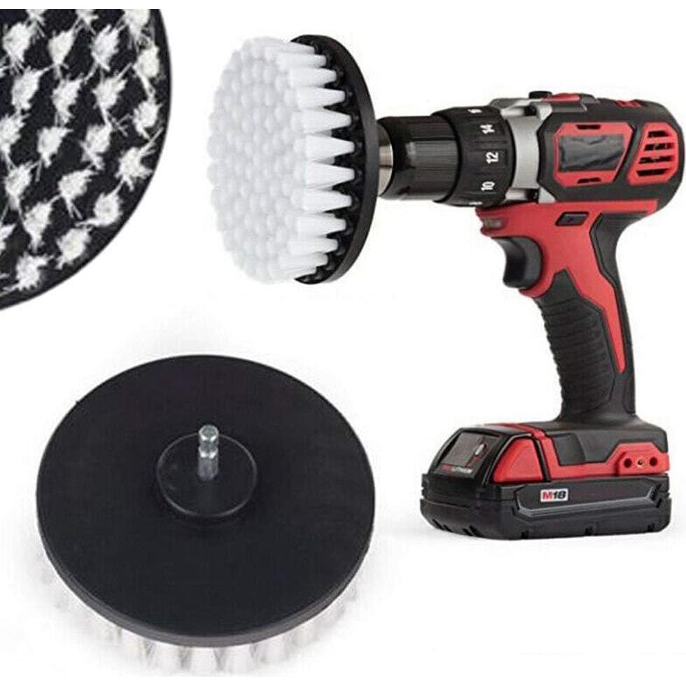 Cepillo de Taladro Wixine 12,7 cm para Limpiar Alfombras y Cuero