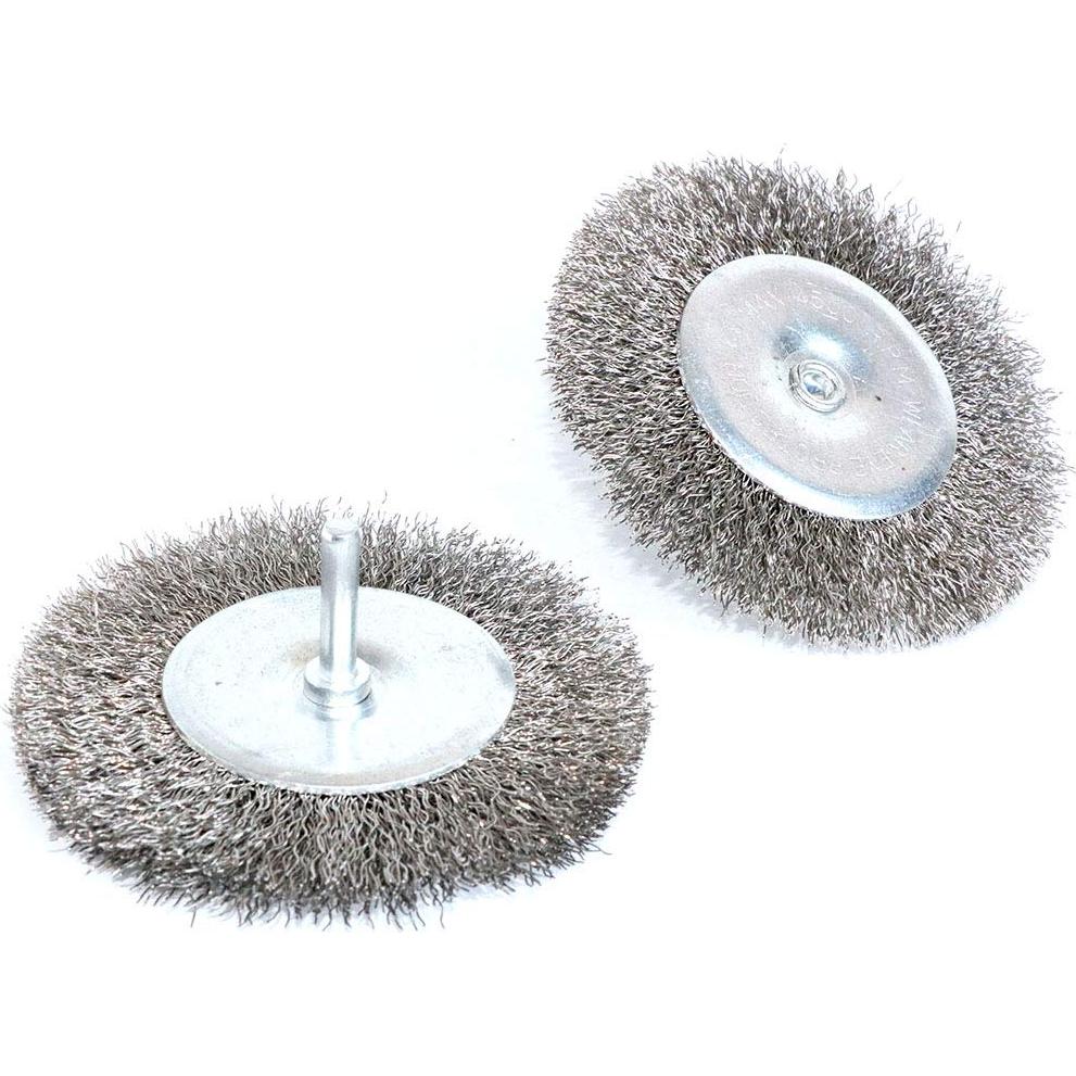 Kit de cepillos de alambre FPPO 4 piezas 75 mm para taladro