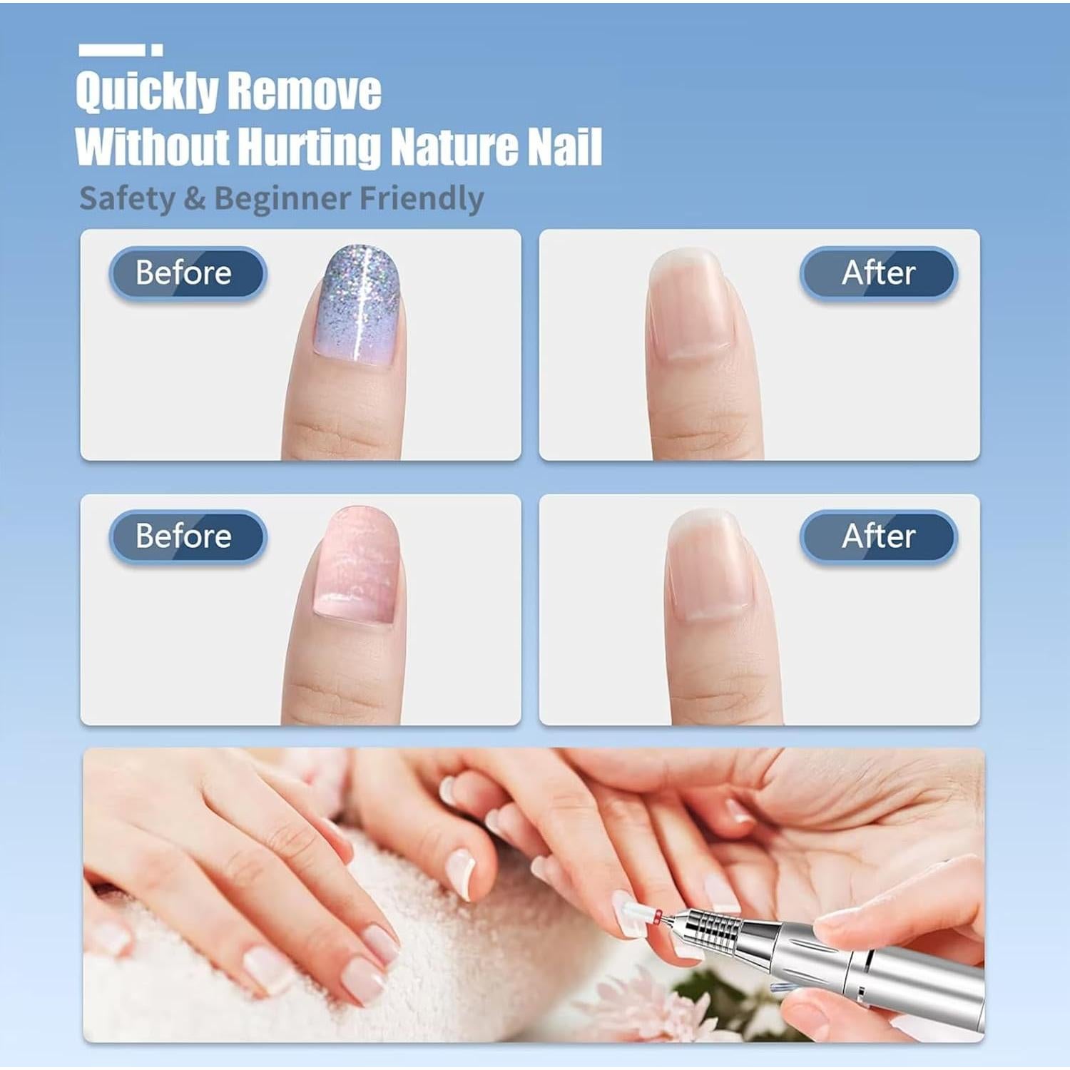 Set de 13 Brocas para Uñas Depvko - Carburo y Cerámica