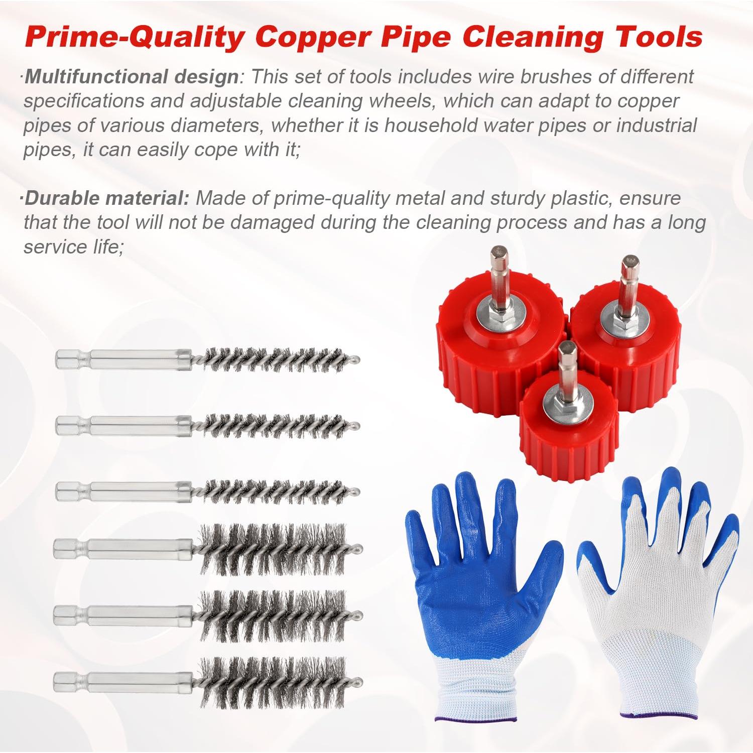 Juego de Limpiador de Tuberías de Cobre Lyreh - 10 Piezas