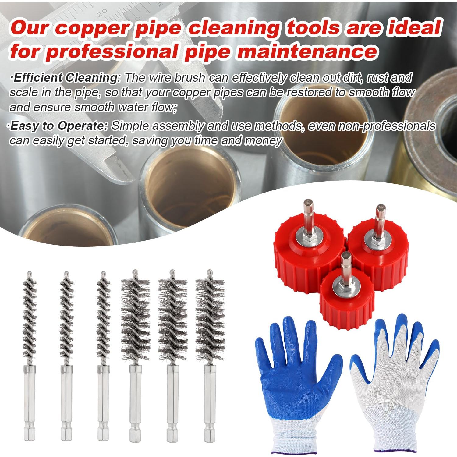 Juego de Limpiador de Tuberías de Cobre Lyreh - 10 Piezas