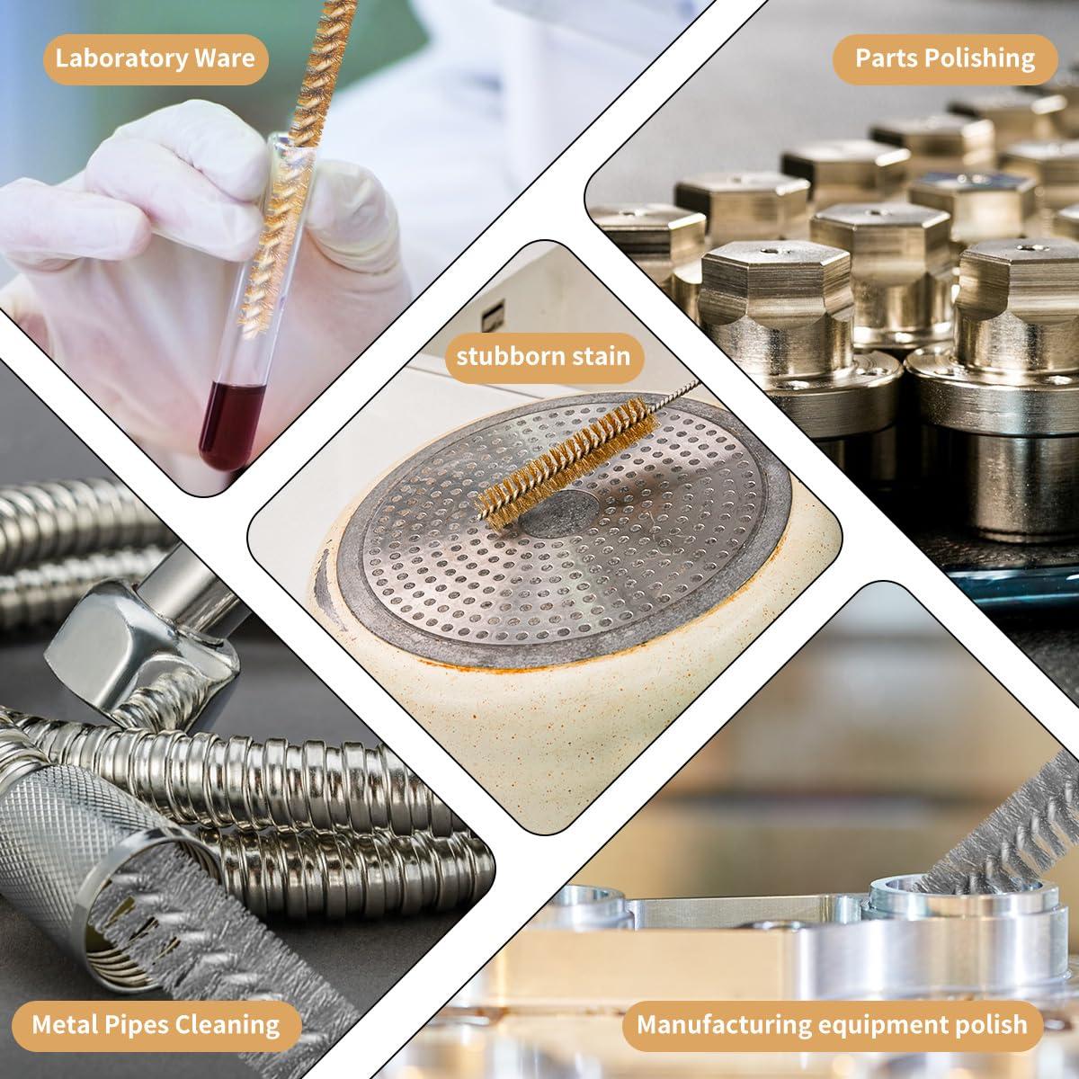 Juego de cepillos de alambre LESHUA 12 piezas 31.75 cm