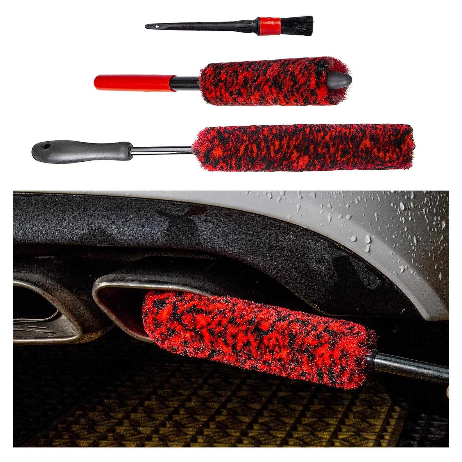 Cepillo Limpiador de Ruedas Bzczh de Lana Sintética 43cm