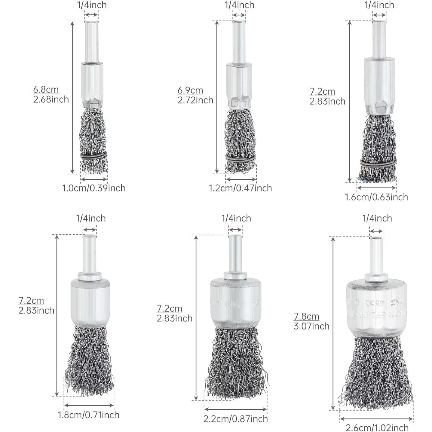 Juego de 18 Cepillos de Alambre FLXDirect para Taladro