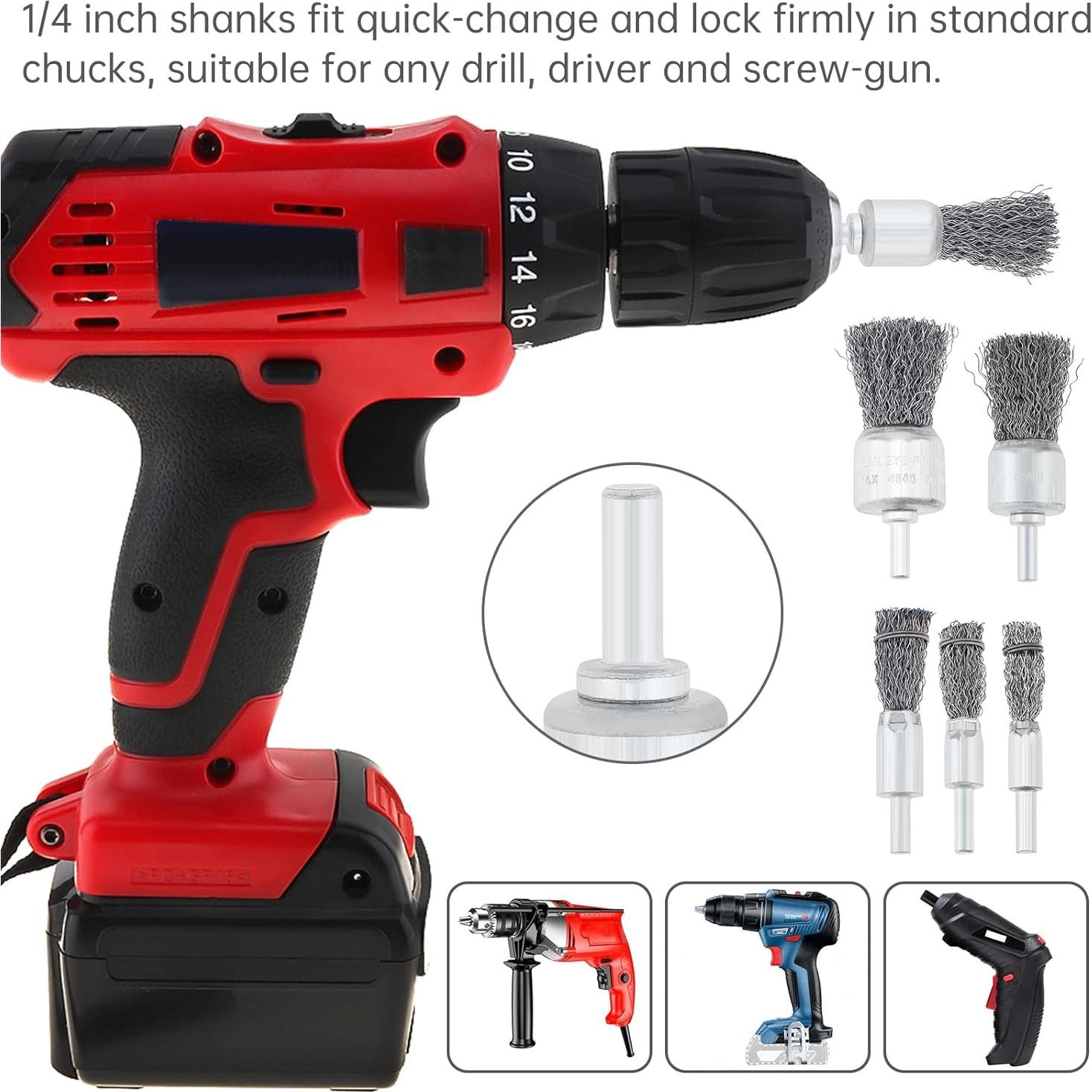 Juego de 18 Cepillos de Alambre FLXDirect para Taladro