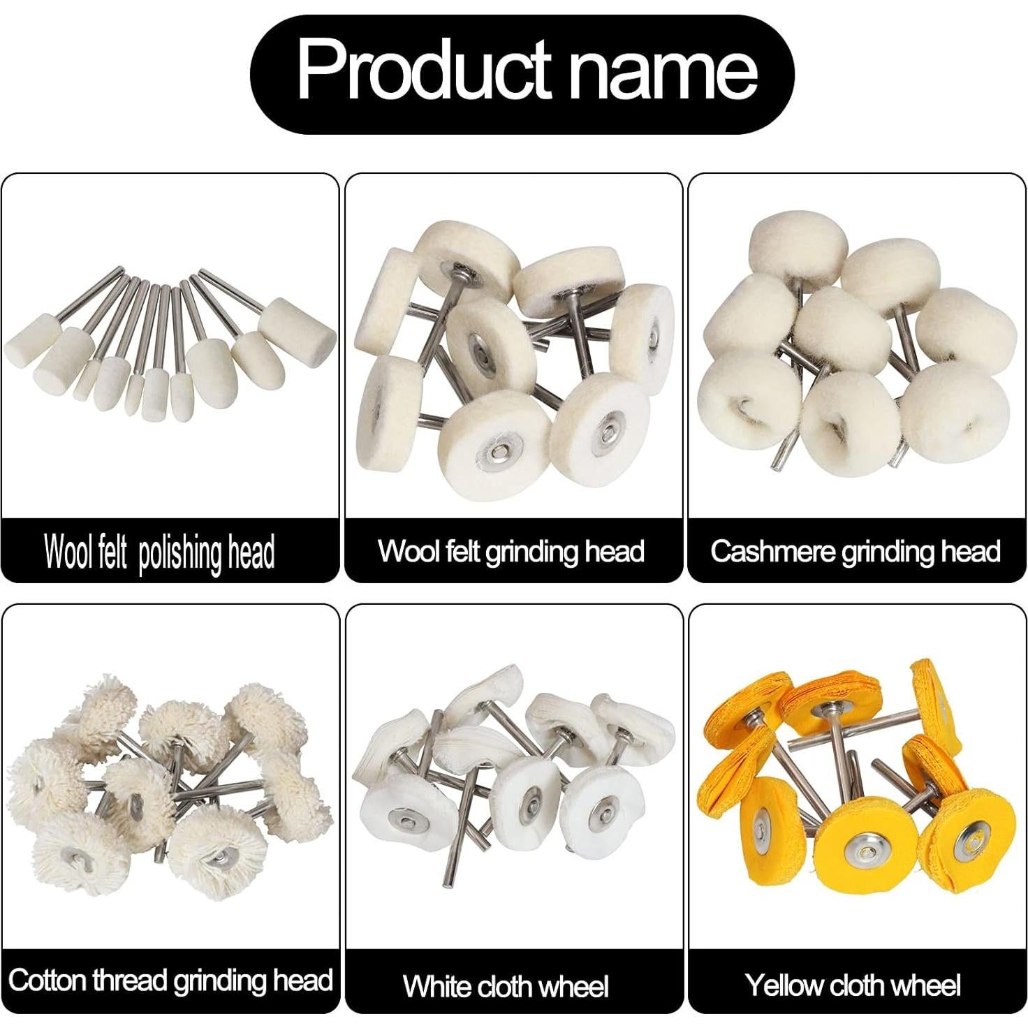 Juego de Ruedas de Pulido FPPO 50 Piezas 2.54 cm