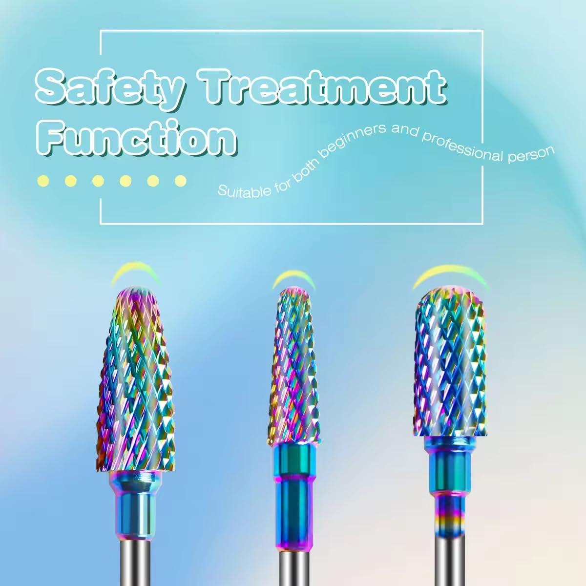 Juego de 6 Brocas para Uñas Rolokit 2,35 mm con Cepillo