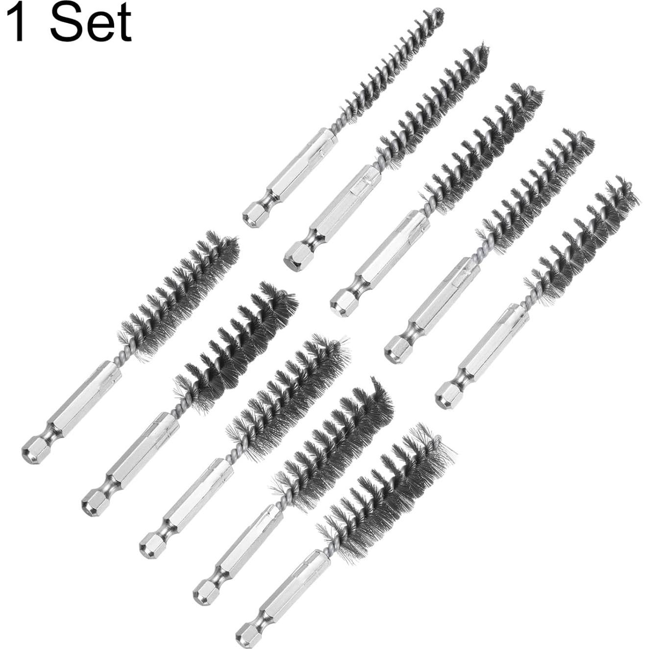 Set de Cepillos de Perforación HARFINGTON 10 Piezas Acero Inoxidable