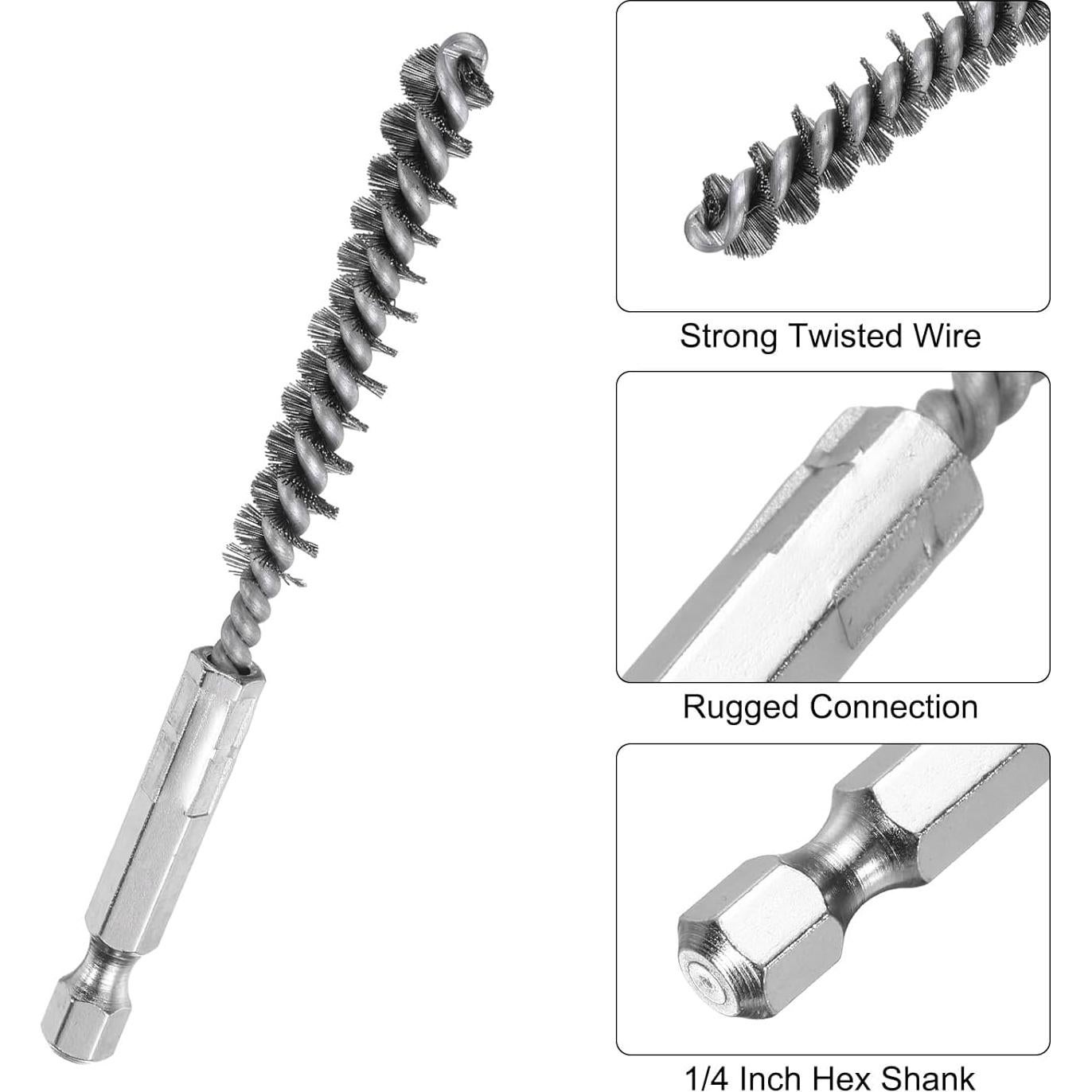 Set de Cepillos de Perforación HARFINGTON 10 Piezas Acero Inoxidable