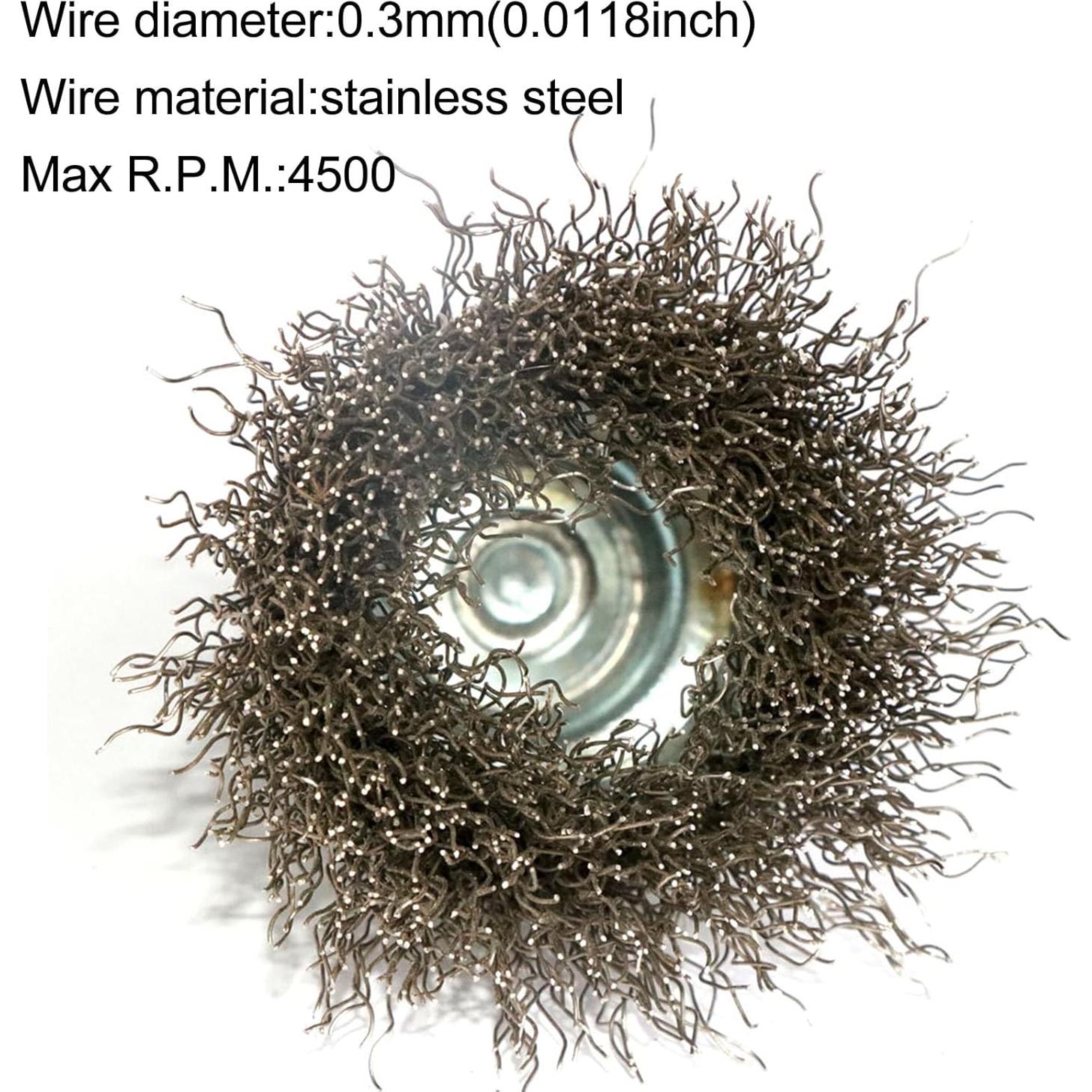 Juego de 7 cepillos de alambre FPPO acero inoxidable