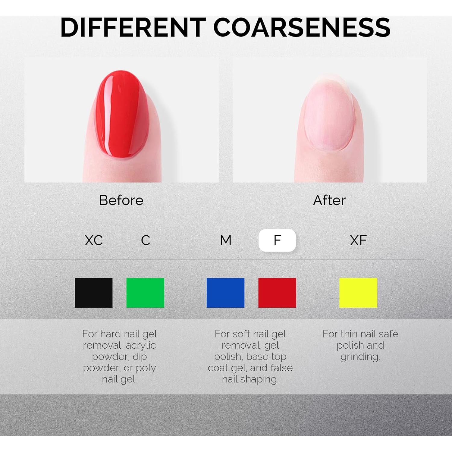 Juego de 10 Brocas para Uñas MelodySusie 3/32" (2,38 cm) Plata