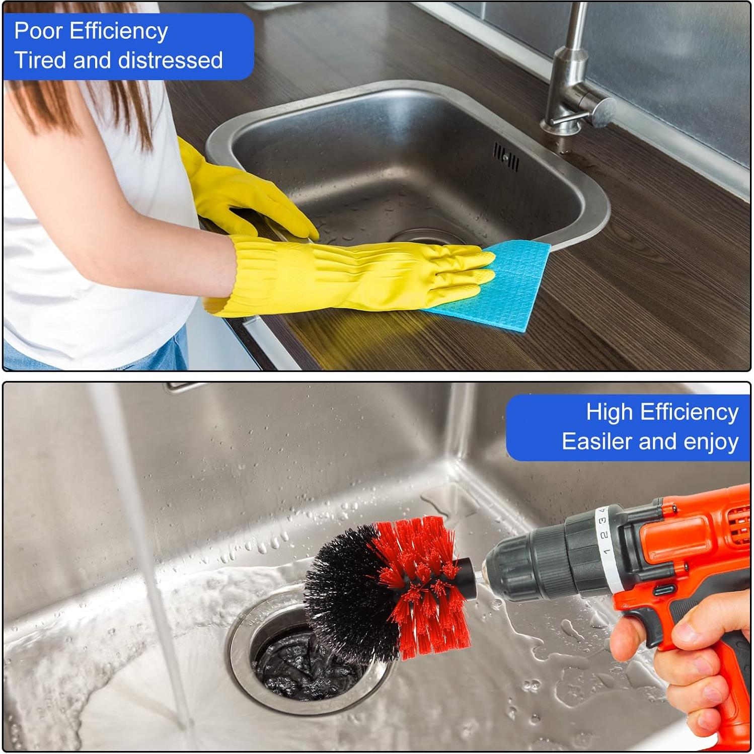 Juego de Cepillos de Nylon para Taladro Remerry 6 Pcs